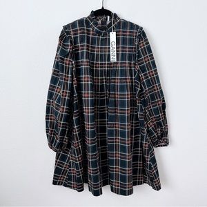 Ganni Plaid Dress